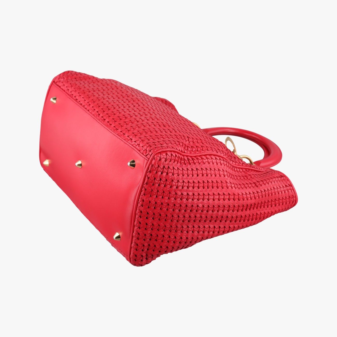 Dior Soft Lady Red Lambskin Handbag — view 4