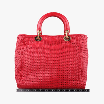 Dior Soft Lady Red Lambskin Handbag — view 2