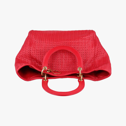 Dior Soft Lady Red Lambskin Handbag — view 8