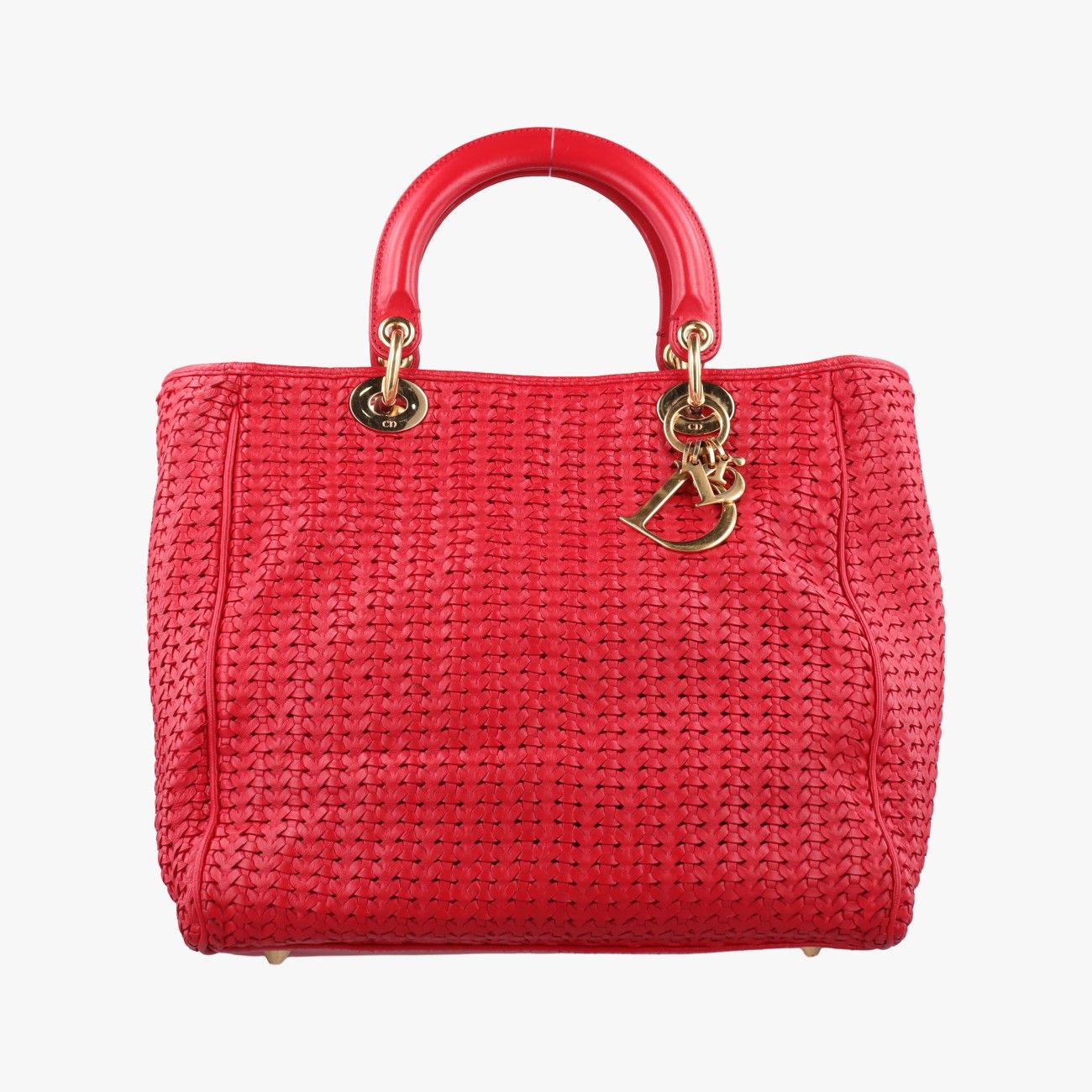 Dior Soft Lady Red Lambskin Handbag