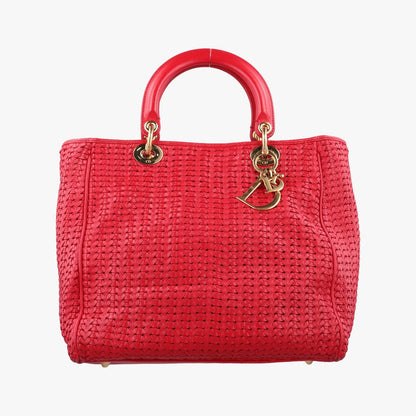 Dior Soft Lady Red Lambskin Handbag