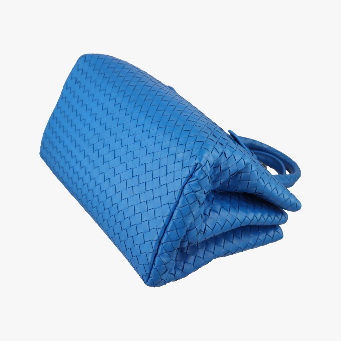 Bottega Veneta Rome Intrecciato Blue Lambskin — view 6
