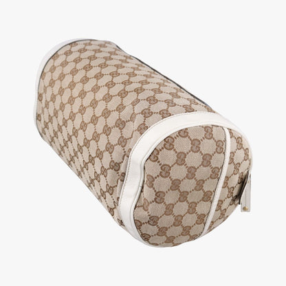 Gucci GG Pattern Trophy Beige Ivory Leather Canvas — view 6