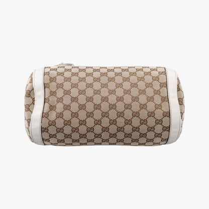 Gucci GG Pattern Trophy Beige Ivory Leather Canvas — view 3