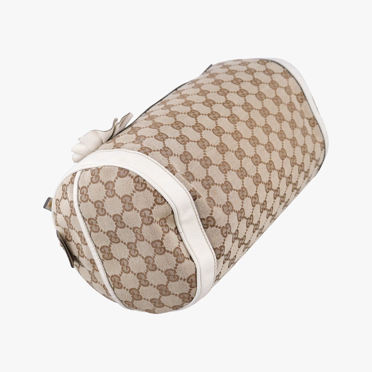 Gucci GG Pattern Trophy Beige Ivory Leather Canvas — view 5
