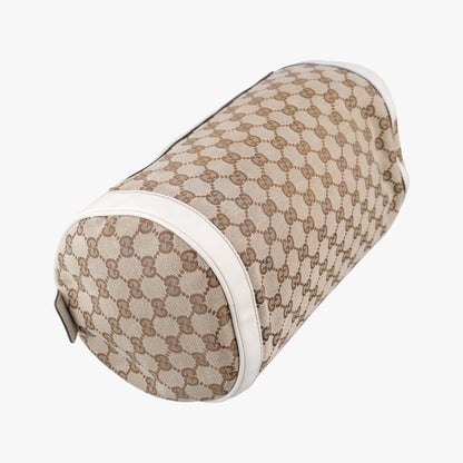 Gucci GG Pattern Trophy Beige Ivory Leather Canvas — view 7