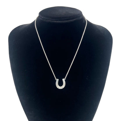 Tiffany & Co Vintage Horseshoe Necklace 925 Sterling Silver Pendant — view 2