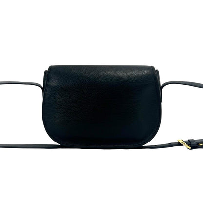 Dior Vintage CD Logo Leather Mini Shoulder Bag Pochette Black — view 3