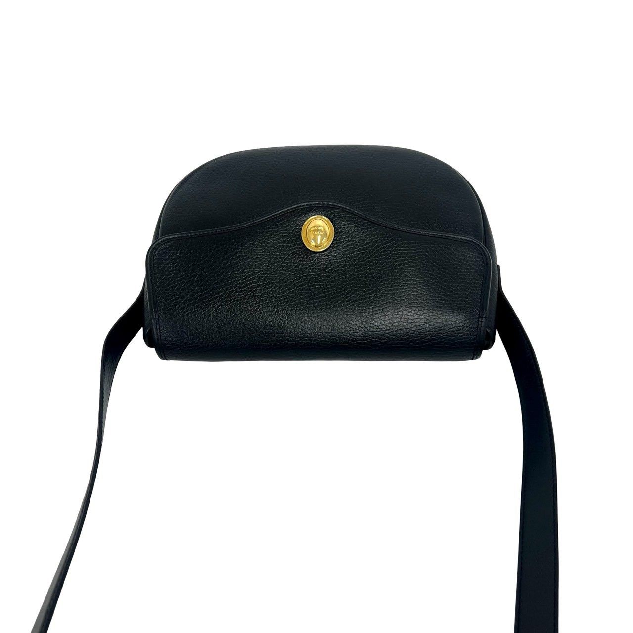 Dior Vintage CD Logo Leather Mini Shoulder Bag Pochette Black — view 4