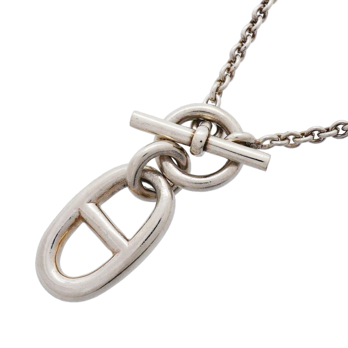 Hermes Necklace Chaine D'Ancre Amulet Silver