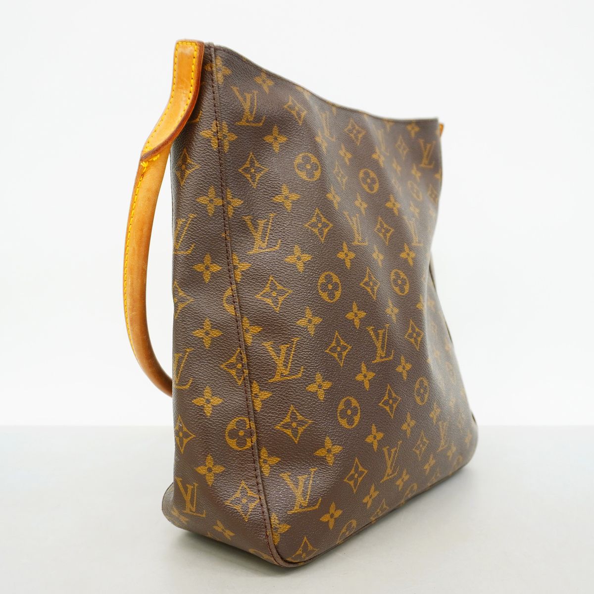 Louis Vuitton Shoulder Bag Monogram Looping GM Brown — view 2