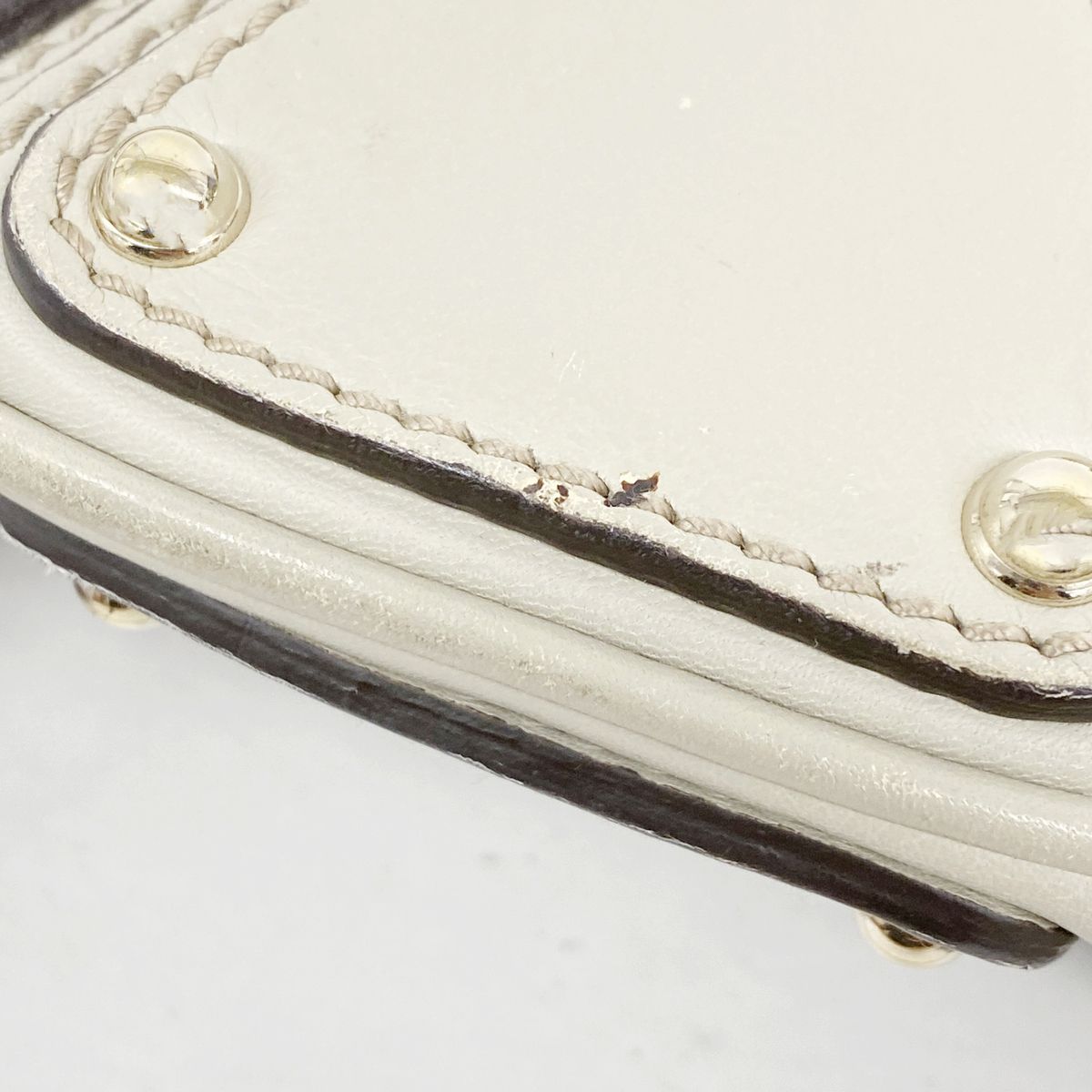Gucci Handbag GG Canvas Bamboo Brown Gold 2-Way Back — view 8