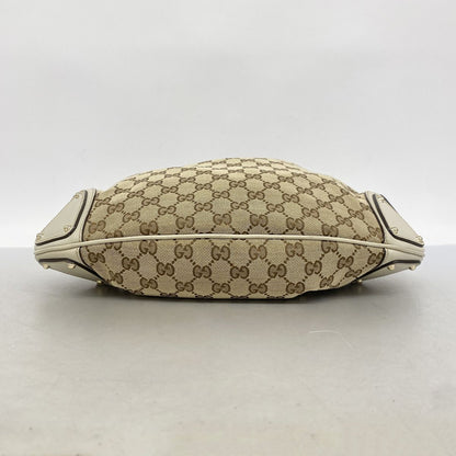 Gucci Handbag GG Canvas Bamboo Brown Gold 2-Way Back — view 3