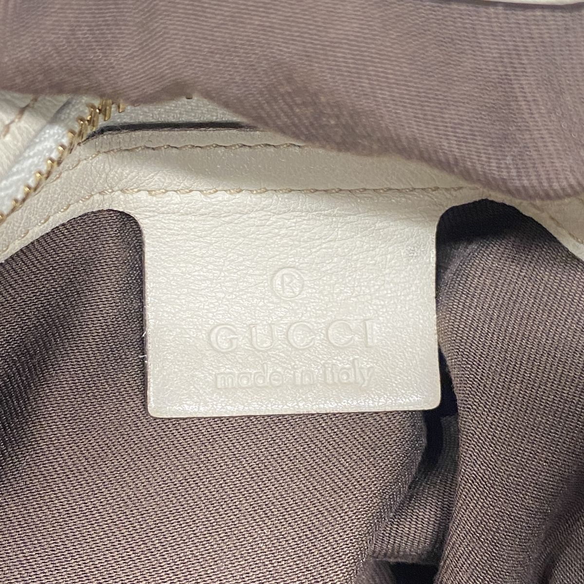 Gucci Handbag GG Canvas Bamboo Brown Gold 2-Way Back — view 5
