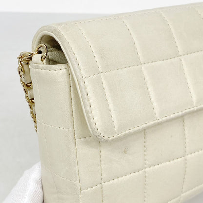 Chanel Shoulder Bag Choco Bar Lambskin Beige Gold — view 7
