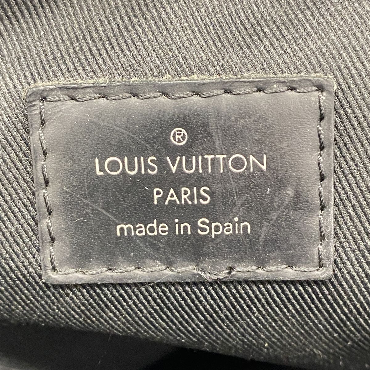 Louis Vuitton Shoulder Bag Damier Graphite Date PM Black — view 5
