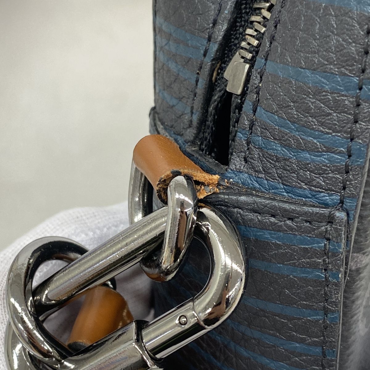 Louis Vuitton Shoulder Bag Monogram Eclipse Volgaon Strap Black — view 7