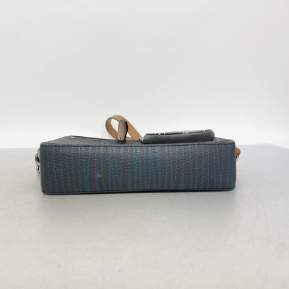 Louis Vuitton Shoulder Bag Monogram Eclipse Volgaon Strap Black — view 3