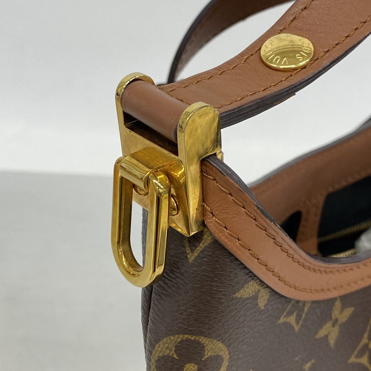 Louis Vuitton Shoulder Bag Monogram Reverse Haubaud Fine PM Brown — view 7