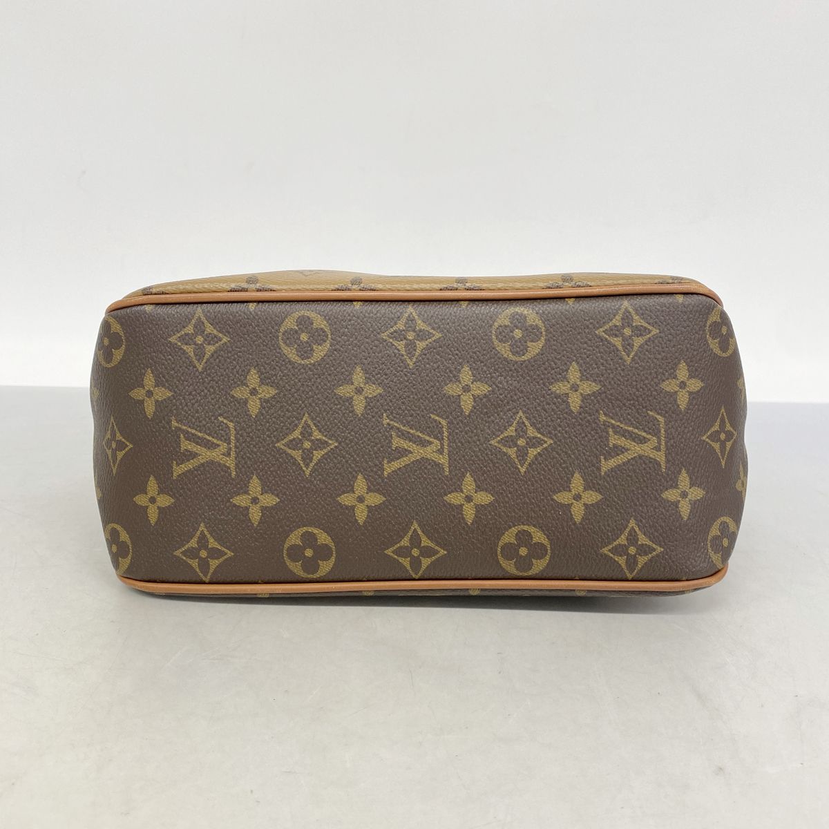 Louis Vuitton Shoulder Bag Monogram Reverse Haubaud Fine PM Brown — view 3