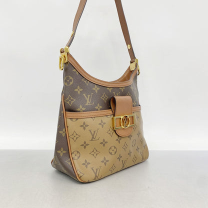 Louis Vuitton Shoulder Bag Monogram Reverse Haubaud Fine PM Brown — view 2
