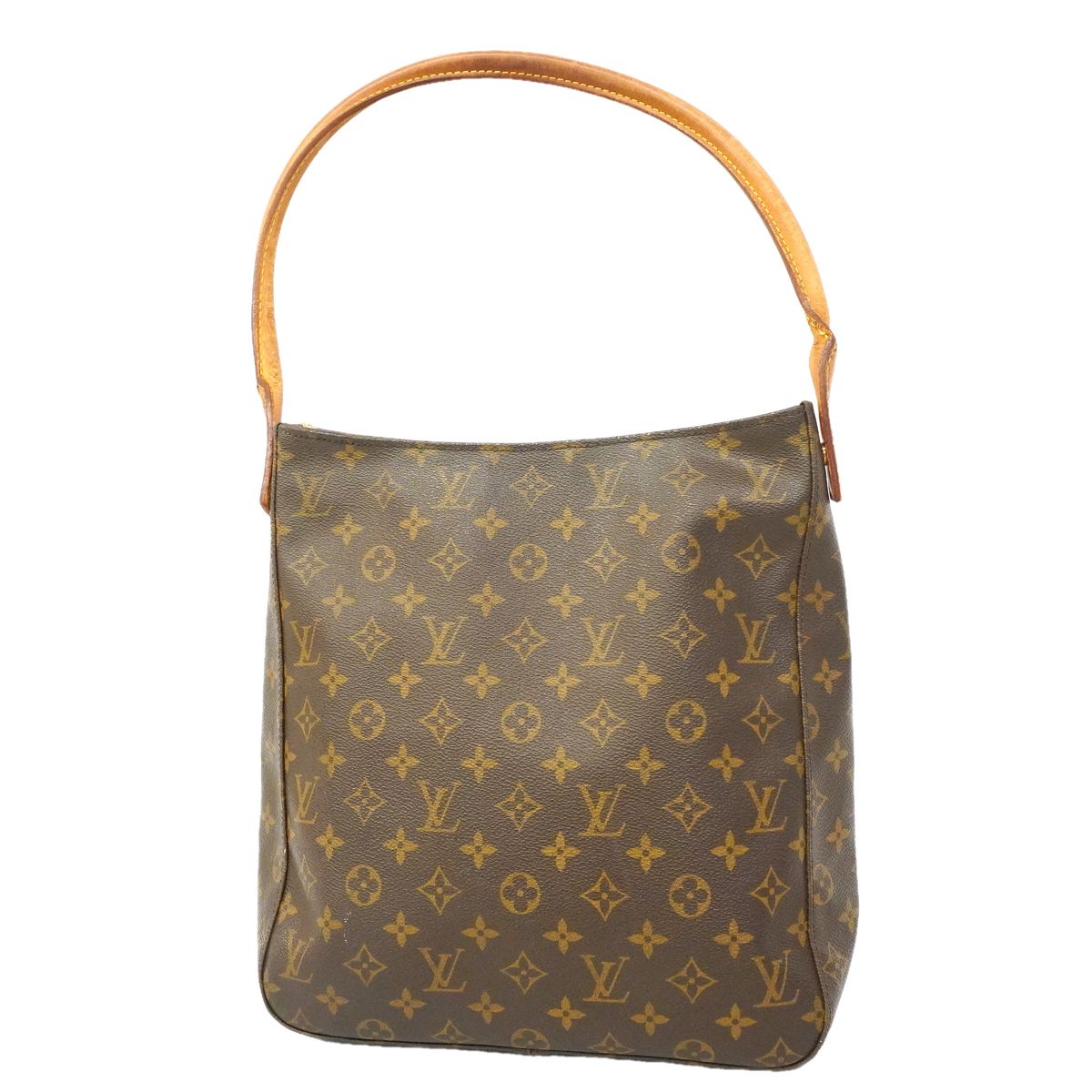 Louis Vuitton Shoulder Bag Monogram Looping GM Brown