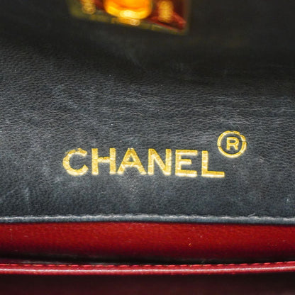 Chanel Shoulder Bag Quilted Lambskin Black Gold — view 5