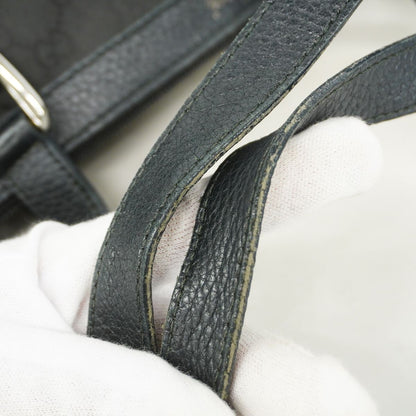 Gucci Tote Bag GG Nylon Black Silver — view 8