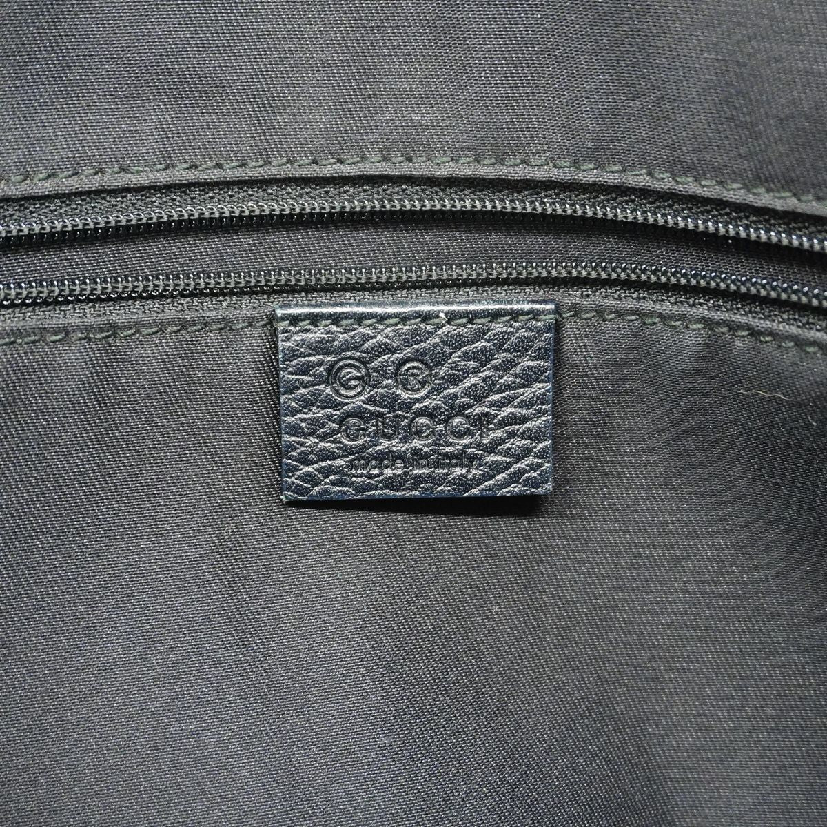 Gucci Tote Bag GG Nylon Black Silver — view 5