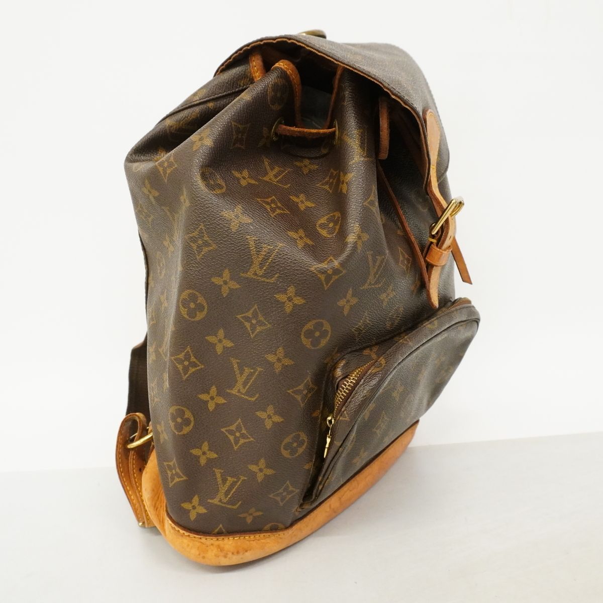 Louis Vuitton Backpack Monogram Montsouris GM Brown — view 2