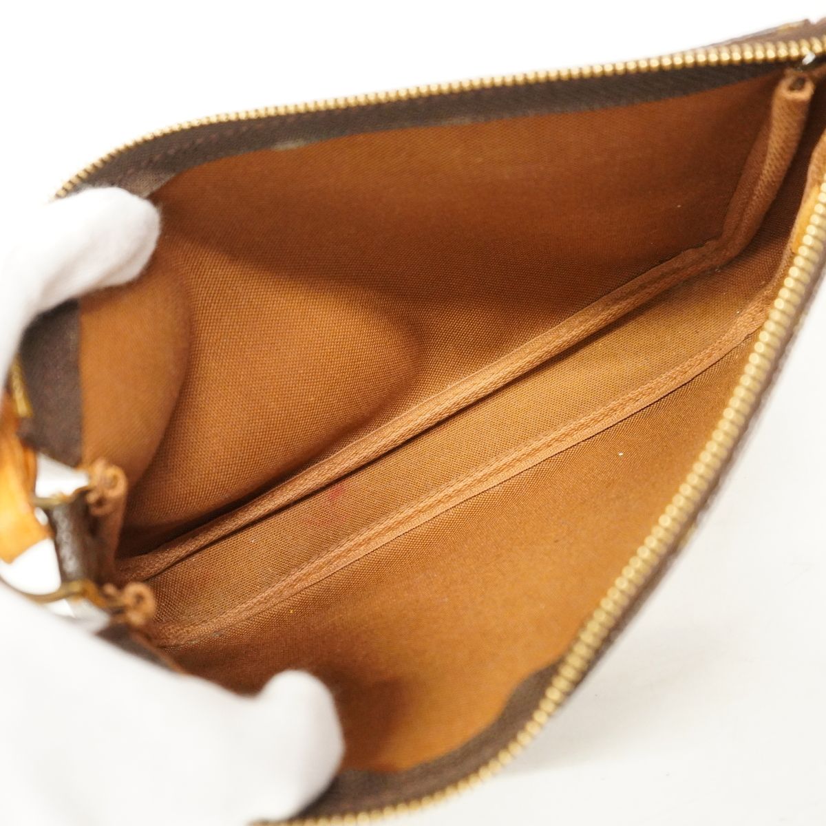 Louis Vuitton Pouch Monogram Pochette Soir Brown — view 4