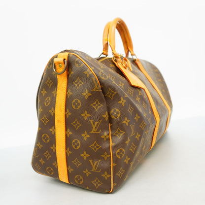Louis Vuitton Boston Bag Monogram Keepall Bandouliere 50 Brown — view 2