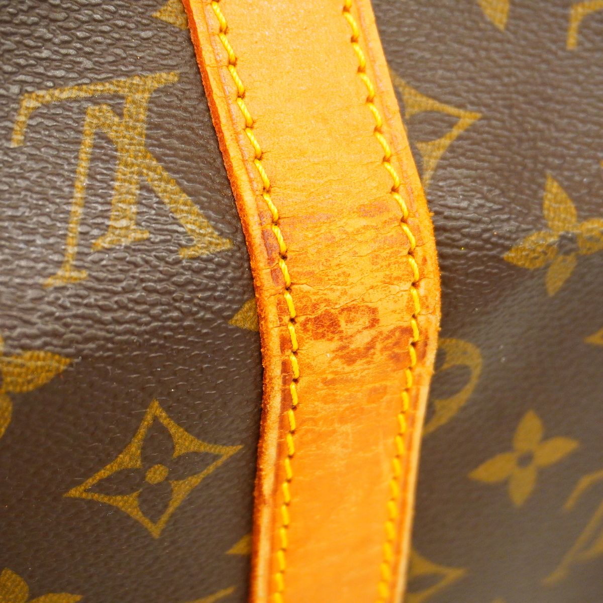 Louis Vuitton Boston Bag Monogram Keepall Bandouliere 50 Brown — view 6