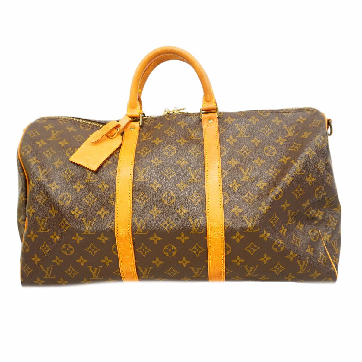 Louis Vuitton Boston Bag Monogram Keepall Bandouliere 50 Brown