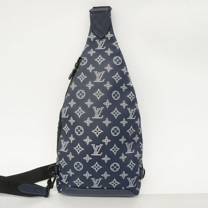 Louis Vuitton Belt Bag Monogram Shadow Duo White Ink Blue — view 7