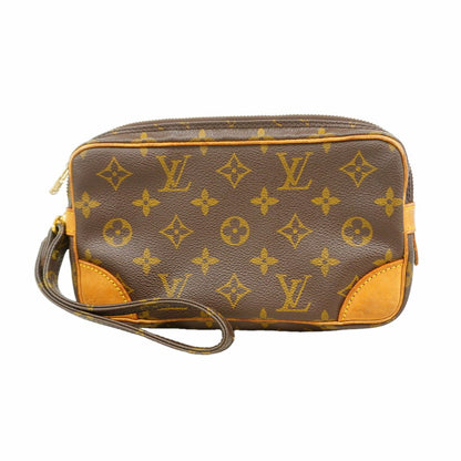 Louis Vuitton Clutch Monogram Marly Dragonne PM Brown