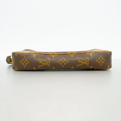Louis Vuitton Clutch Monogram Marly Dragonne PM Brown — view 3