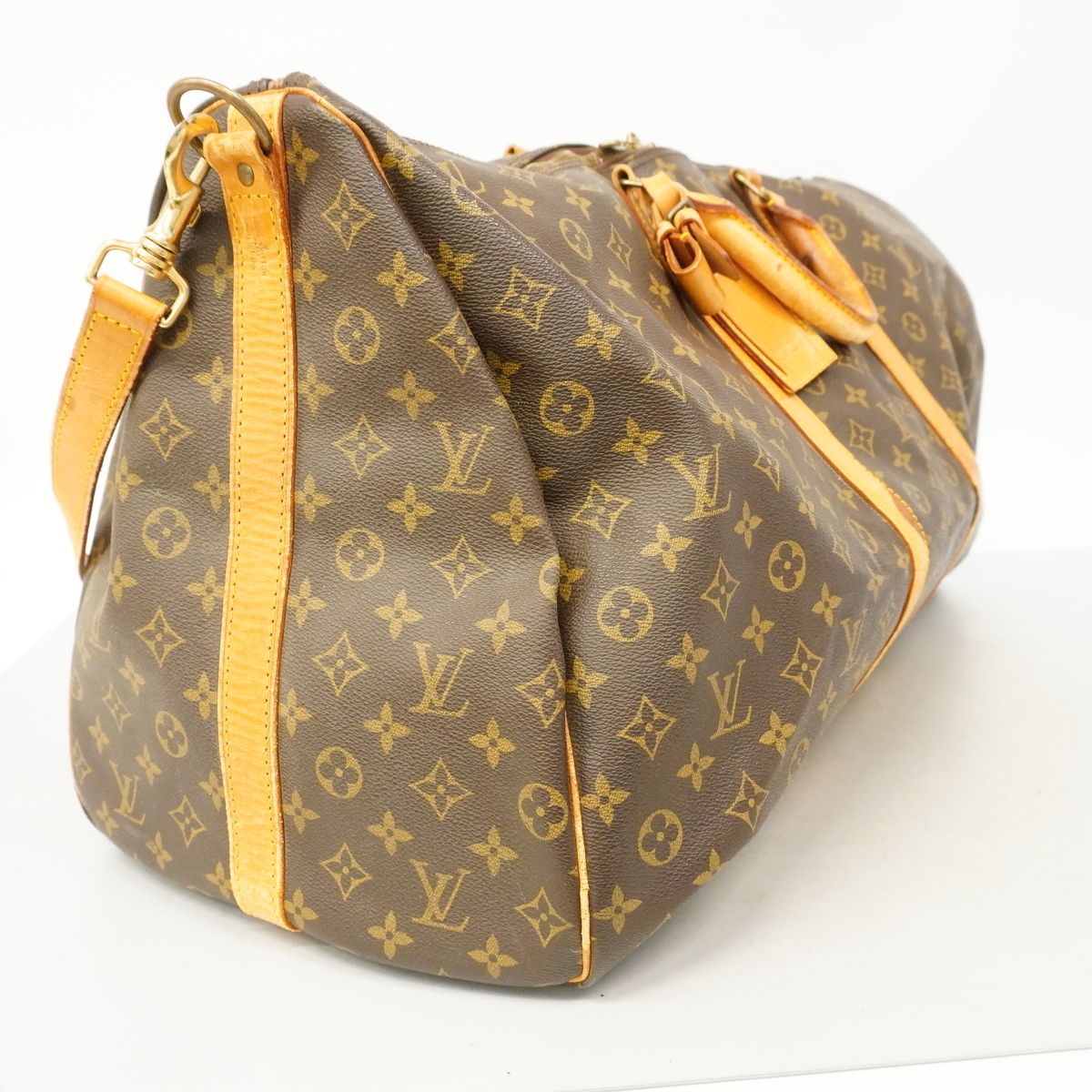 Louis Vuitton Boston Bag Monogram Keepall Bandouliere 60 Brown — view 2