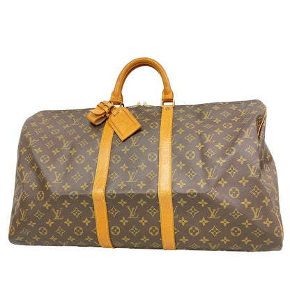 Louis Vuitton Boston Bag Monogram Keepall 55 Brown