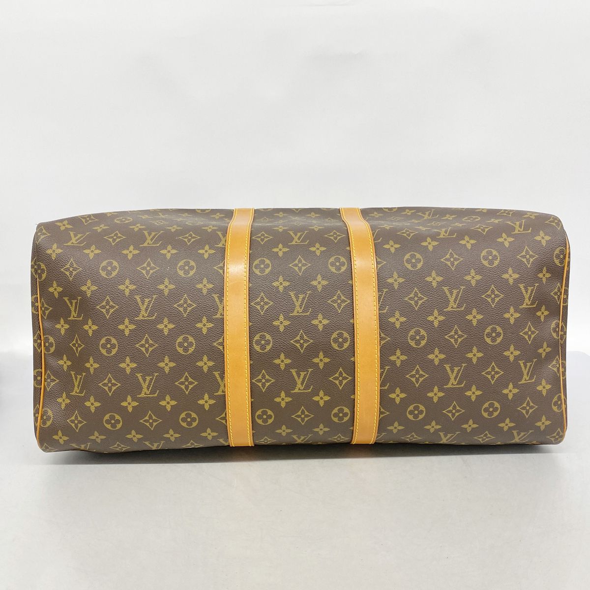 Louis Vuitton Boston Bag Monogram Keepall 55 Brown — view 3