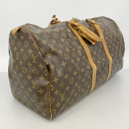 Louis Vuitton Boston Bag Monogram Keepall 55 Brown — view 2