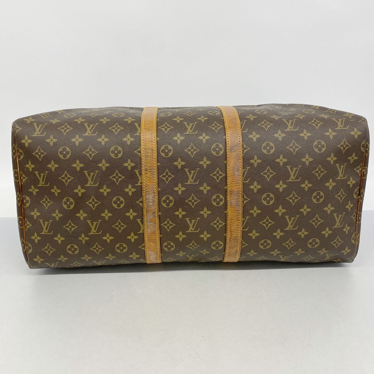Louis Vuitton Boston Bag Monogram Keepall 55 Brown — view 3