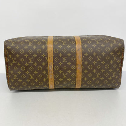Louis Vuitton Boston Bag Monogram Keepall 55 Brown — view 3