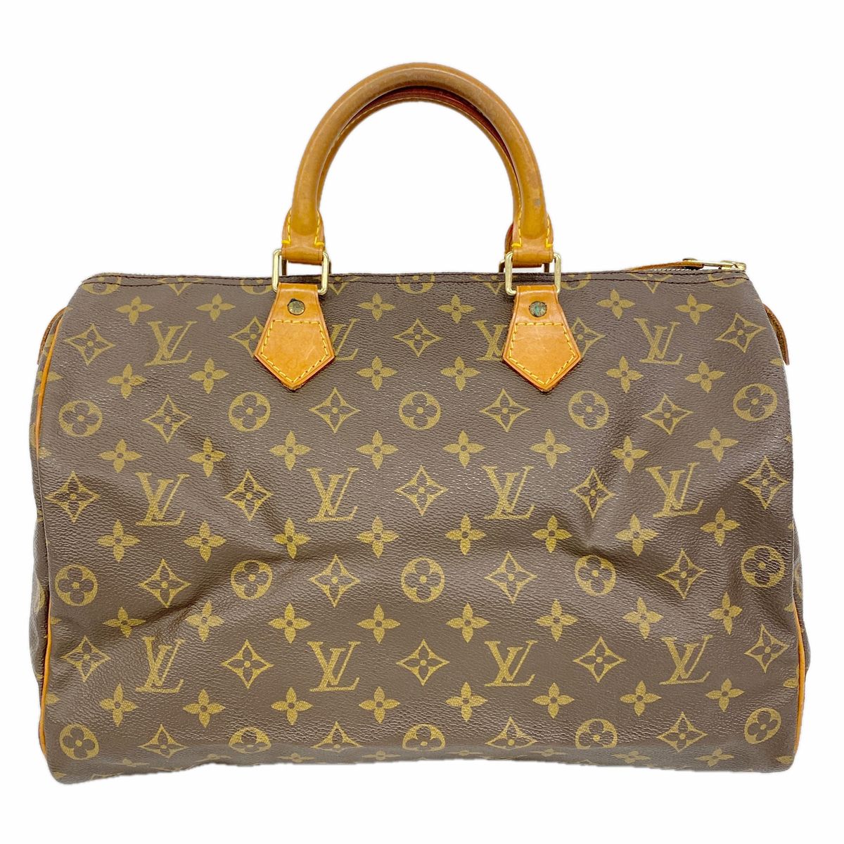 Louis Vuitton Handbag Monogram Speedy 35 Brown