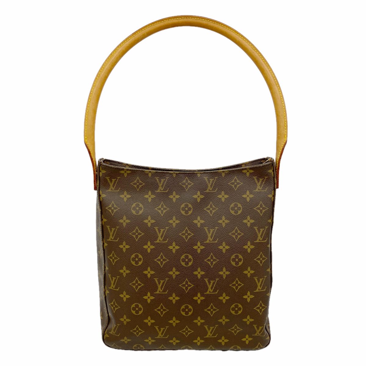Louis Vuitton Shoulder Bag Monogram Looping GM Brown