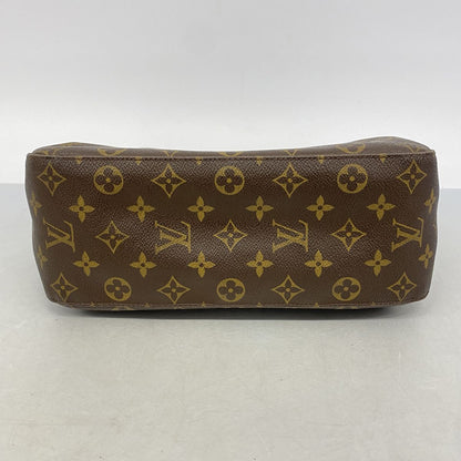 Louis Vuitton Shoulder Bag Monogram Looping GM Brown — view 3
