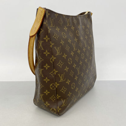 Louis Vuitton Shoulder Bag Monogram Looping GM Brown — view 2