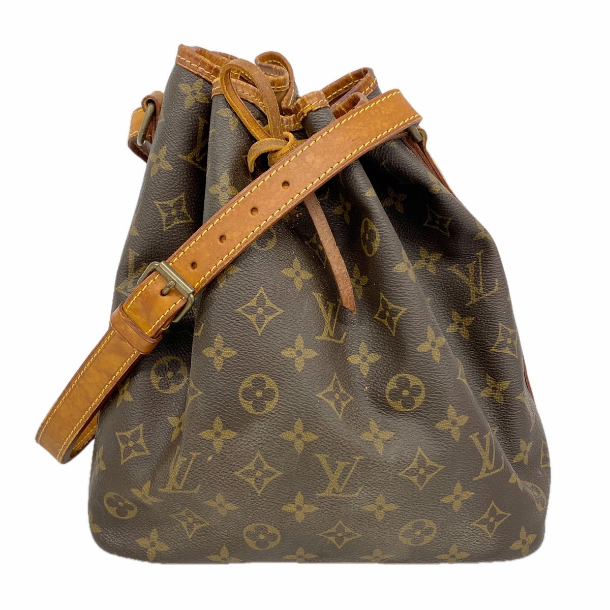 Louis Vuitton Shoulder Bag Monogram Petit Noe Brown