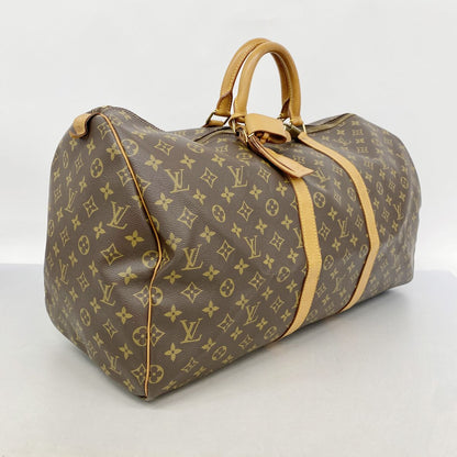 Louis Vuitton Boston Bag Monogram Keepall 55 Brown — view 2
