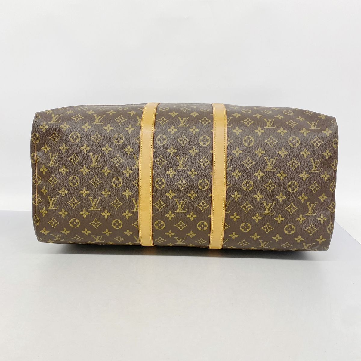 Louis Vuitton Boston Bag Monogram Keepall 55 Brown — view 3